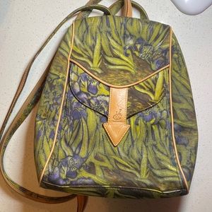 Van Gogh backpack purse. Never used. Fun colors with zipper straps.